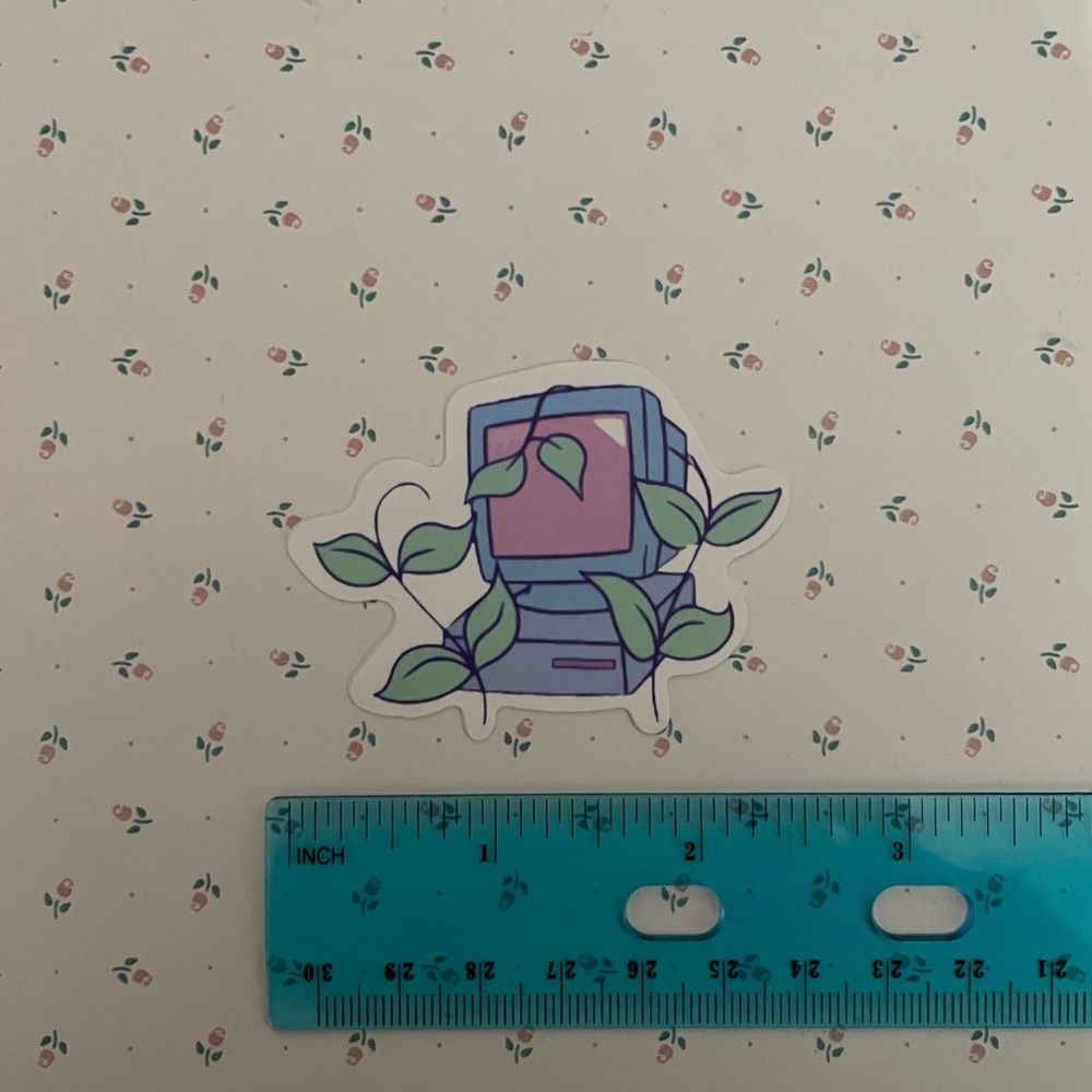 Computer Plant Sticker - Picture 2 of 2